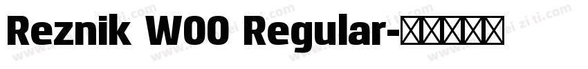 Reznik W00 Regular字体转换